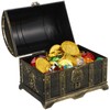 STOBOK 205PCS Kids Treasure Box Pirate Chest Organizer with Gold