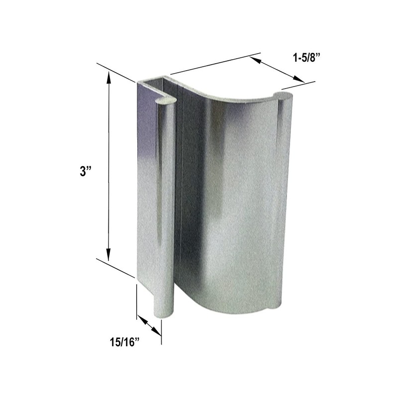 Brushed Nickel Tub Enclosure and Sliding Shower Door Pull Handle