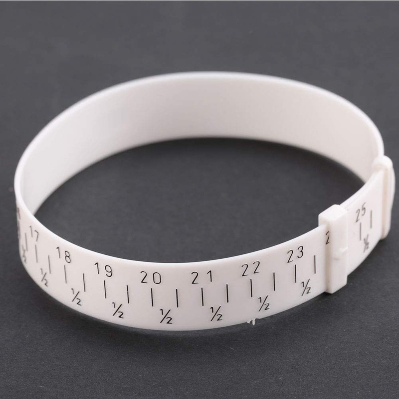 Gauge Ruler Soft Bracelet, Adjustable Size Measuring Wrist Plastic, Wrist