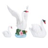 3pcs Lawn Garden Courtyard Resin High Simulation Swan Decoration Animal