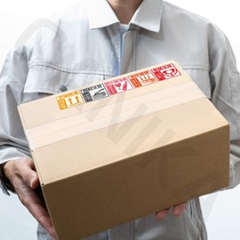 Canika No Overloading, Shipping Tags, Shipping Seals, Labels, Water Resistant, Oil Resistant, Processed with Strong Paper Quality, Safe to Use on Heavy Rains, 3.1 x 3.1 inches (8 x 8 cm), 100 Sheets