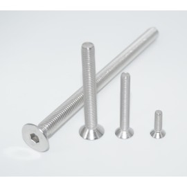 Countersunk Screws with Hexagon Socket M8X140 6 Pieces ISO 10642 A2 Stainless Steel Rustproof Countersunk Head Screw