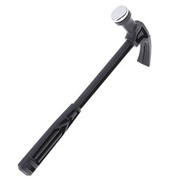 IKAAR Mini Roofing Hammer Carpenter's Hammer Steel Hammer Claw Hammer with Plastic Handle Black