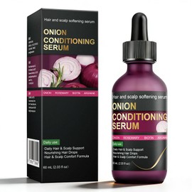 Onion Hair Growth Serum for Scalp & Hair Care, Hydrating Serum with Onion Extract, Rosemary & Biotin, Lightweight Daily Care for Fuller-Looking Hairs | 2.03 FL OZ (60ML)​