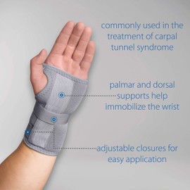 Swede-O Thermal Vent Carpal Tunnel Wrist Immobilizer Brace, Left - Small