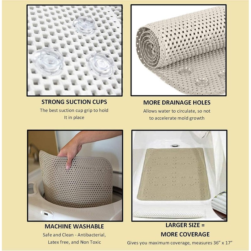 Bathtub Mat Non Slip, Bath Mat for Tub Non Slip,