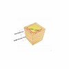 4 Pack Solid Wood Furniture Risers, Square Bed Sofa and