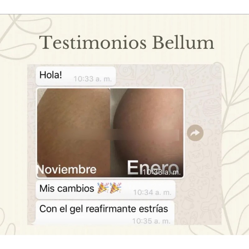 Bellum Crema Corporal Para Las Estrias Reafirmante Natural Algas Marinas