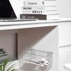 vacane 2 Pack Plastic Adhesive Mount Over Cabinet Door Organizer,