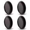 HOMOTEK 4 Pack Closet Door Finger Pull 2-1/8”, Easy Snap