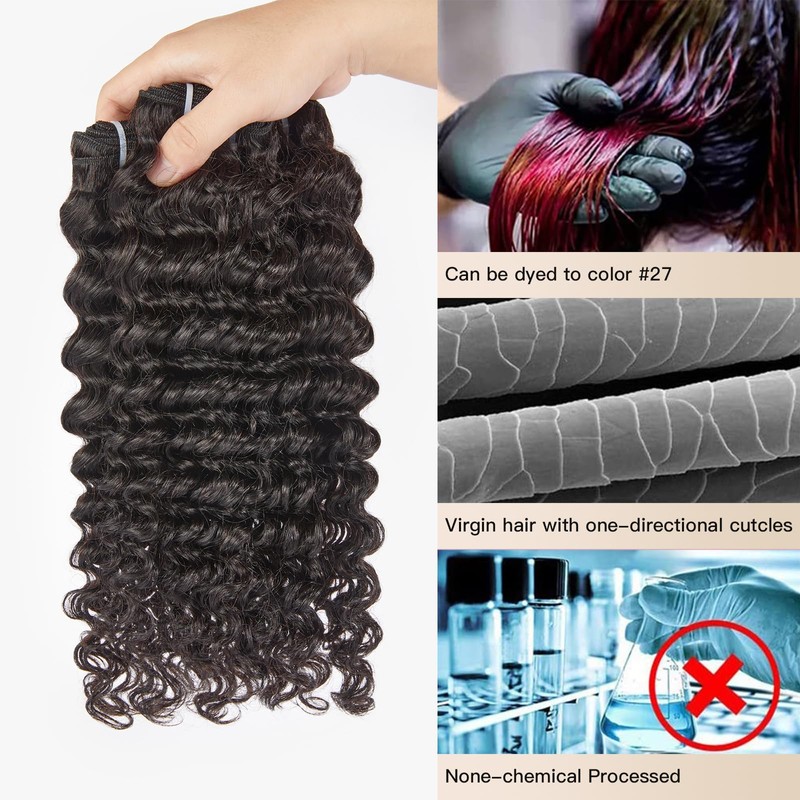 Human Hair Bundle, Wequeen Hair Bundle Human Hair 16A Brazilian