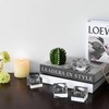 DONOUCLS Home Crystal Tealight Candle Holders Pack of 4, 1.5