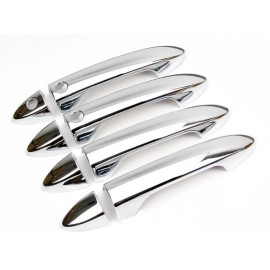 EZ Motoring For 2016 2017 2018 2019 2020 Honda Pilot Chrome Door Handle Covers With Smartkey