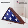 ASmileIndeep Flag Display Case for 5' x 9.5' Burial Flag,