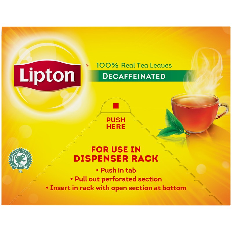 Lipton Hot Tea Black Decaffeinated 72 count