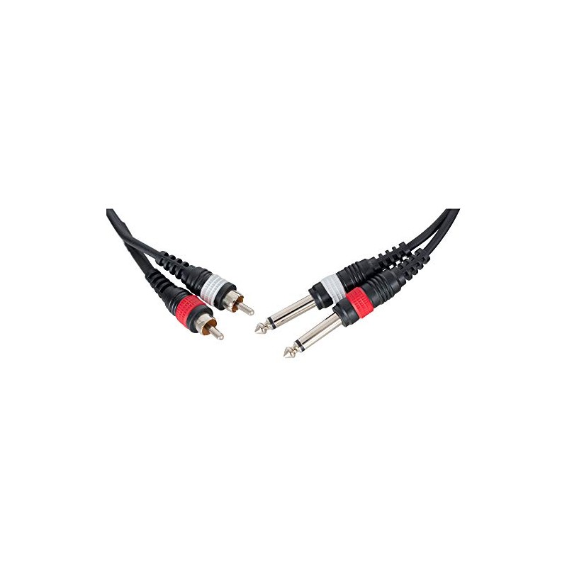 Pronomic J4RC-1.5 Audio Cable - 2x 6.3 mm Mono Jack