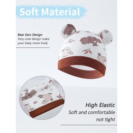 Panegy Baby Hat, Mittens, Socks, Setup, Baby Gloves, Hat, Newborn, Prevents Scrunching, Cute, Soft, Baby Preparation, Baby Shower, Gift, #3 Piece Set C