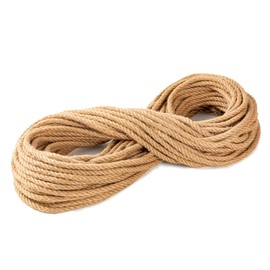6mm Jute Twine Rope 10M Thick,Garden Twine, Twine String Ideal for Cat Scratch Posts Garden Twine Gardening Camping and Decorating, Perfect for DIY Projects and Eco Friendly Uses in Brown Color