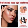 NHQZ Lidschatten Schablone, 5 Artikel Eyeshadow Applicator Tool, Wiederverwendbar Eyeshadow