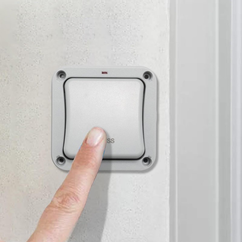 Newnessai Waterproof Wall Push Button Release Switch, Replacement for Doorbell