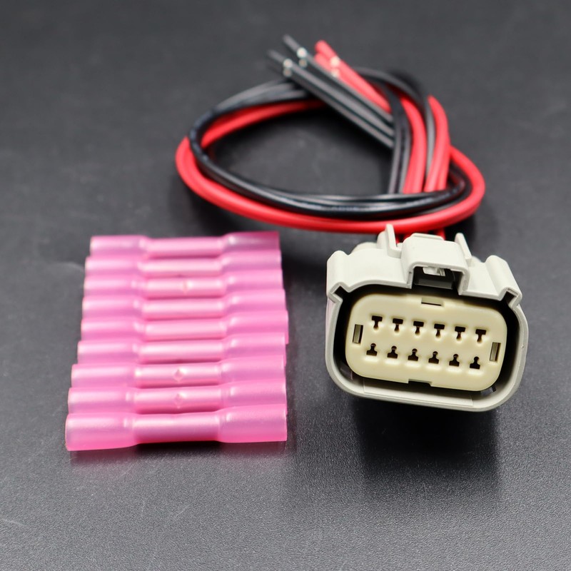 LIZAPUS Headlight Connector Compatible with Dodge Charger 2015-2018 Wiring Pigtail