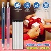 Sewing Chalk Markers for Fabric, Aluminum,White,2 Pack
