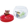 Tom and Jerry SAN3930 Jerry & Tuffy Candy Pot, Glass,