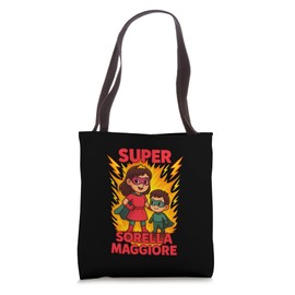 Kids Superhero Big Sister T-Shirt Gift For Girls Tote Bag