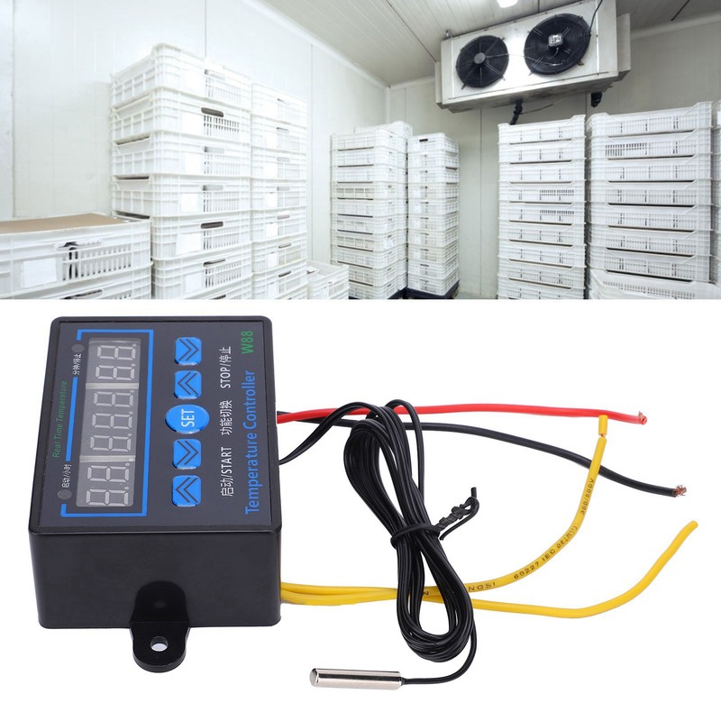 High Temperature Controller 3‑Display Multifunctional Control Switch W88 ‑19~99℃