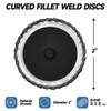 11 PCS 2" Zirconia Mixed Curved Flap Discs(40 Grit) –