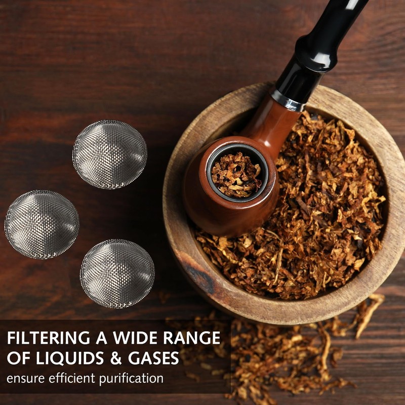 40 Pcs Stainless Steel Pipe Screens Filter, Adjustable Pre-Cut Bowl