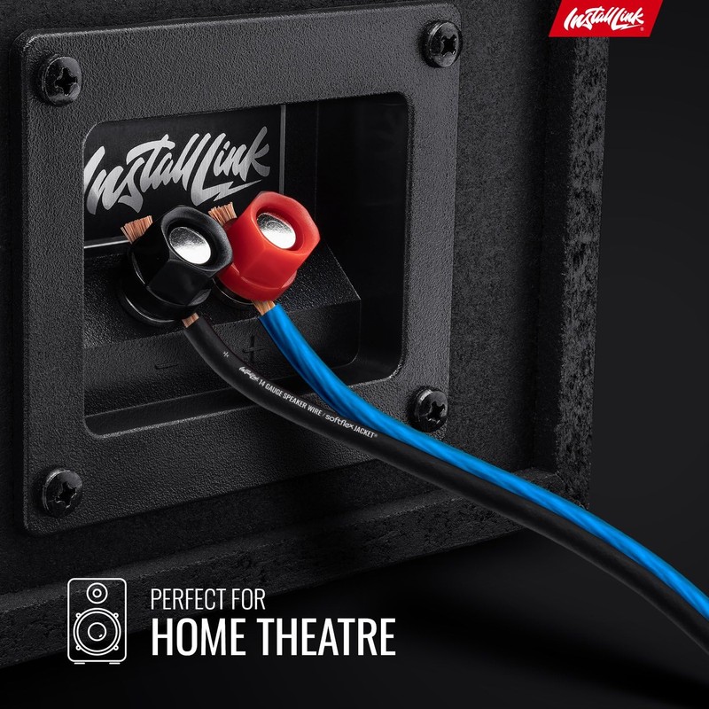 Install Link 14 Gauge Speaker Wire for Car, Home or
