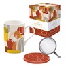Easy Life Teebereiter 35 cl aus Porzellan mit Edelstahlfilter