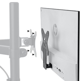 IFCASE Quick Attach VESA Adapter for HP Monitors 27er, 27es, 27ea, 25er, 25es, 24ea, 24es, 23er, 23es, 22er, 22es, 22f, 23f, 24f, 25f, 27f, 27fw (Black)