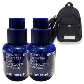 Innisfree Retinol PDRN Ampoule 40ml x 2 + Champion Beauty Pouch Bag / 이니스프리 레티놀 PDRN 앰플 40ml 2개+챔피온 뷰티 파우치백