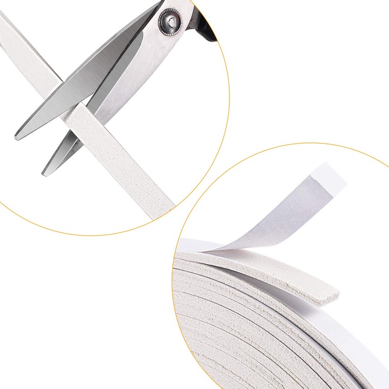 Hestya 10 m Foam Draught Excluder Weather Strip Tape Weatherstrip
