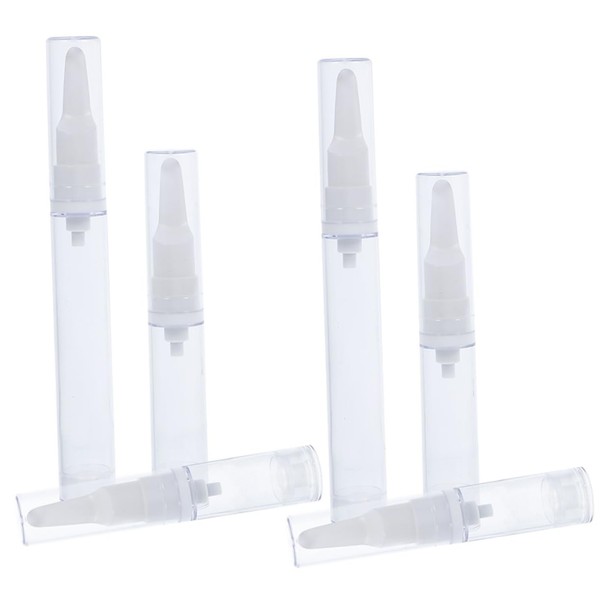 Healeved Mini Travel Toiletries Bottles 6 Pcs Airless Pump Dispenser