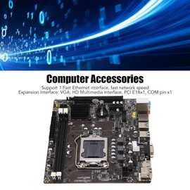DDR3 Motherboard, Computer Motherboard Support 1155 Pins I3 I5 I7 Processor 2 DDR3 100M Network Interface High Speed Network Stable Power Gaming Motherboard