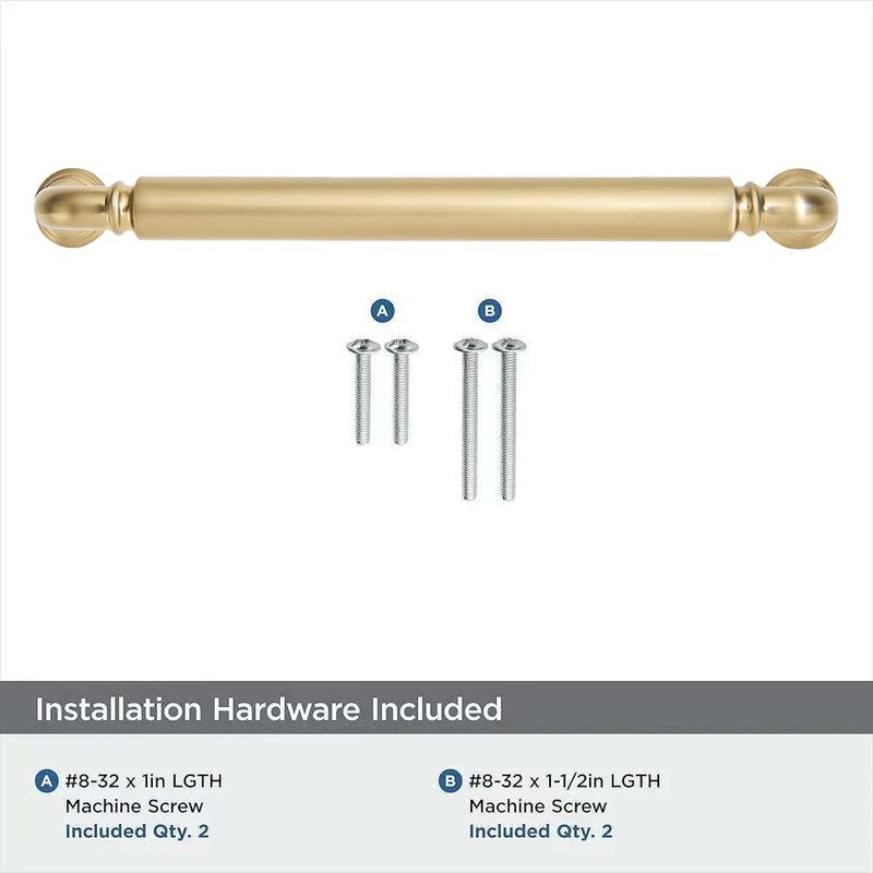 khtumeware 10-Pack Champagne Bronze Heavy-Duty Solid Cabinet Pulls, 4 Inch