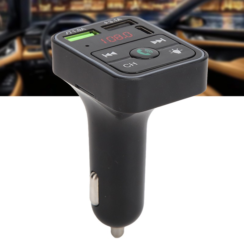 F2 Car MP3 Player with Ambient Light /Bluetooth/FM Transmitter Multifunctional