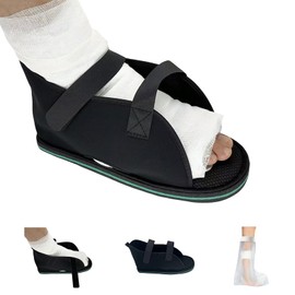 Siomlana Medical open-toe plaster shoe,Adjustable Walking Boots Recovery Cast Shoe Covers,Universal for Both Left and Right Feet,Medical Boots for Men or Women L