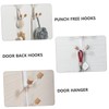 BUGUUYO 2Pcs Door Back Hooks Punch Hanging Organizers for Coats