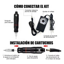 Kit De Tatuaje Completo Profesional De Alta Calidad. Kit De Tatuaje Profesional Marca Tt. Máquina De Tatuaje De Alta Calidad. Kits De Tatuajes Para Principiantes Versus Kits De Tatuajes Profesionales