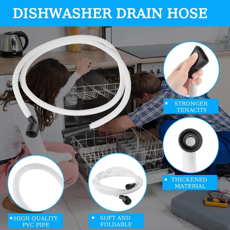 for Electrolux Frigidaire Drain Hose 807117001 for Electrolux Frigidaire Dishwasher
