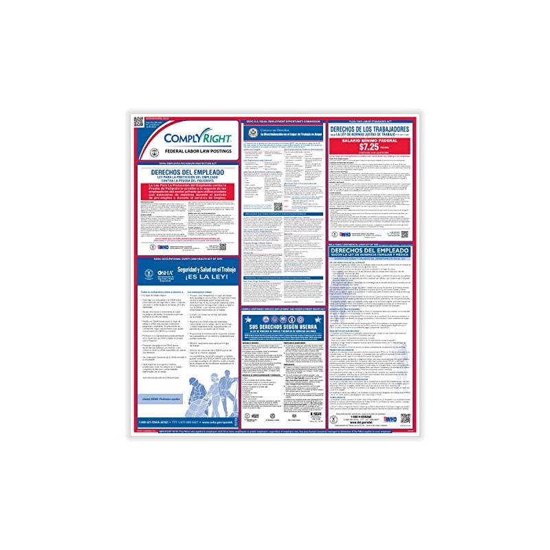 ComplyRight Federal Labor Law Poster Poster Set | Bilingual |