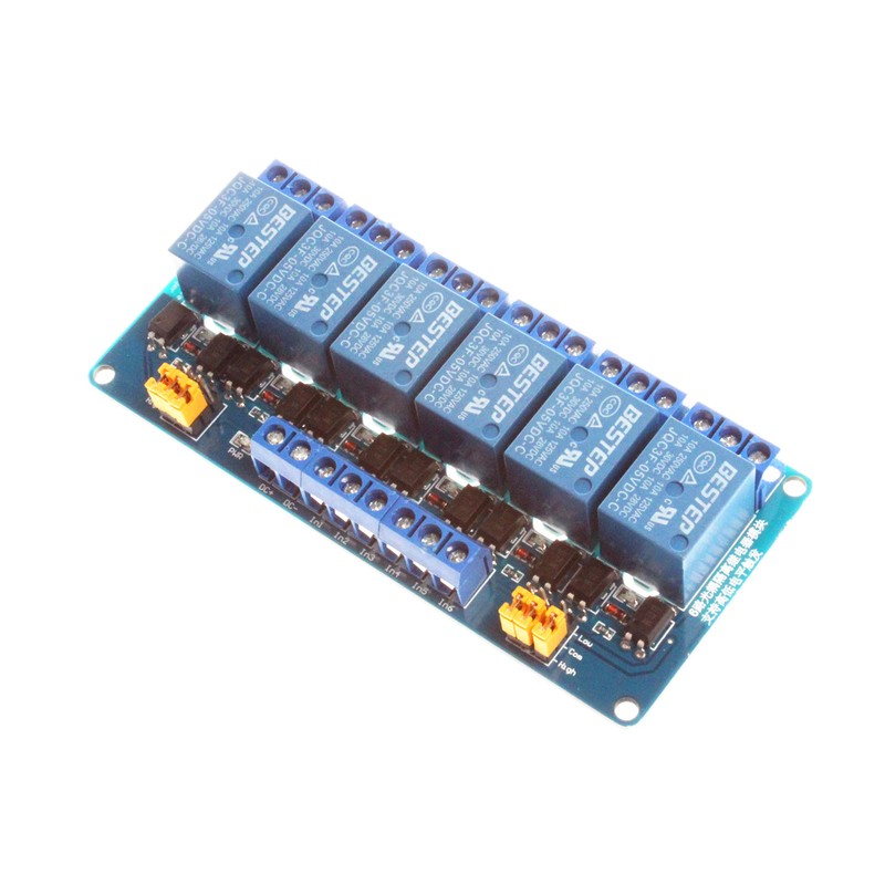 NOYITO 6-Channel Relay Module 5V 12V 24V High Low Level