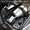 Meythway 𝐔𝐏𝐆𝐑𝐀𝐃𝐄 Stainless Steel Pots and Pans Set Non Toxic,