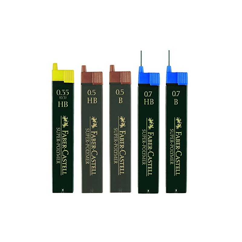Faber-Castell 9065 - Refill Leads 0.5 mm HB, 5 Dosen,