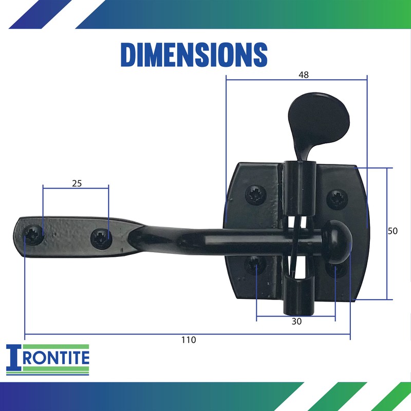IRONTITE® Auto Gate Latch, Garden Gate Latch for Wooden Gates,