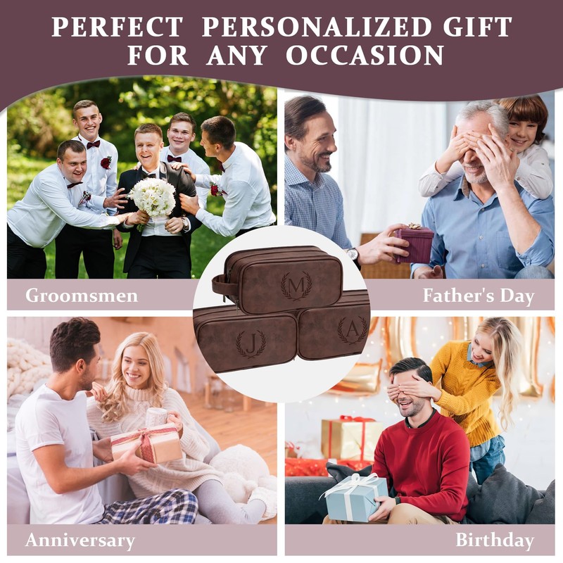 Janhavi Gifts for Father's Day, Waterproof Laser Engraved Initials &